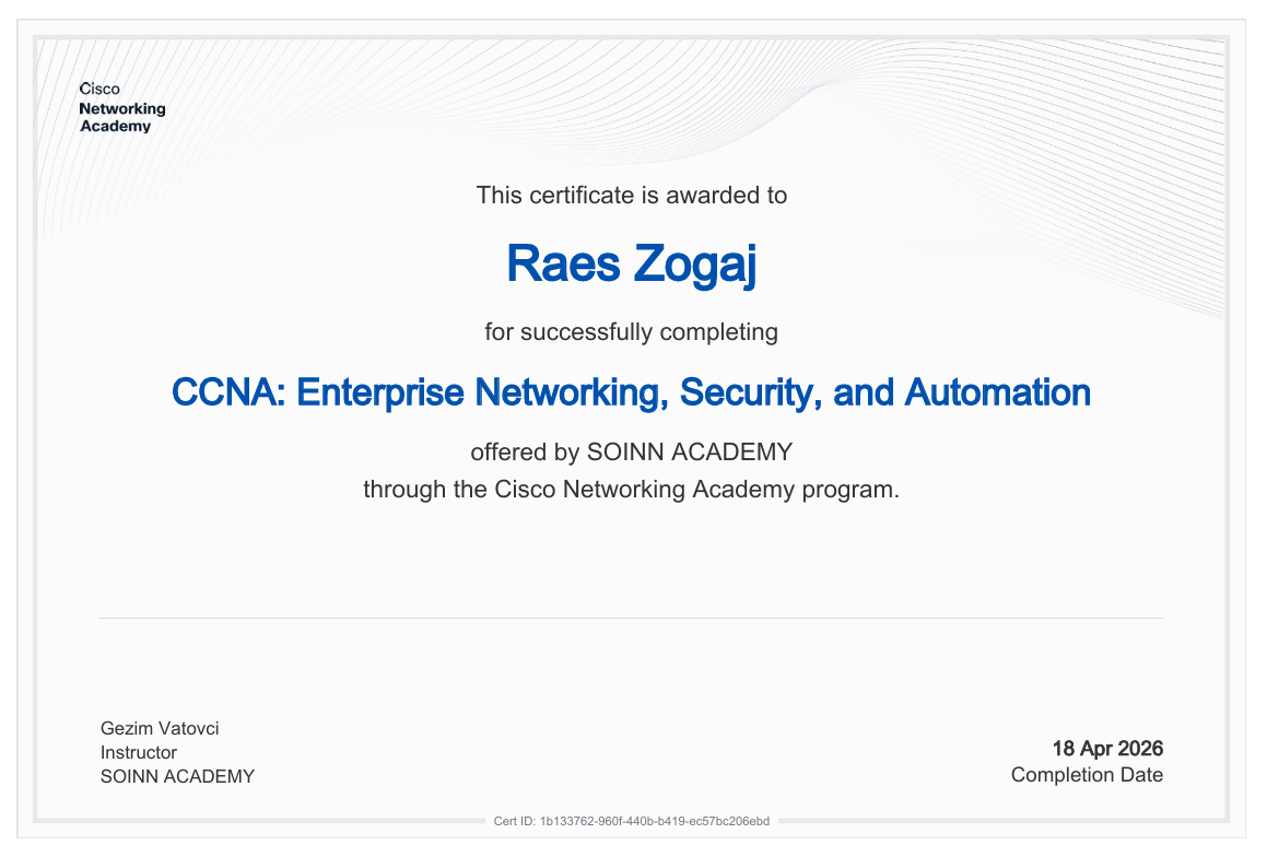 Certification