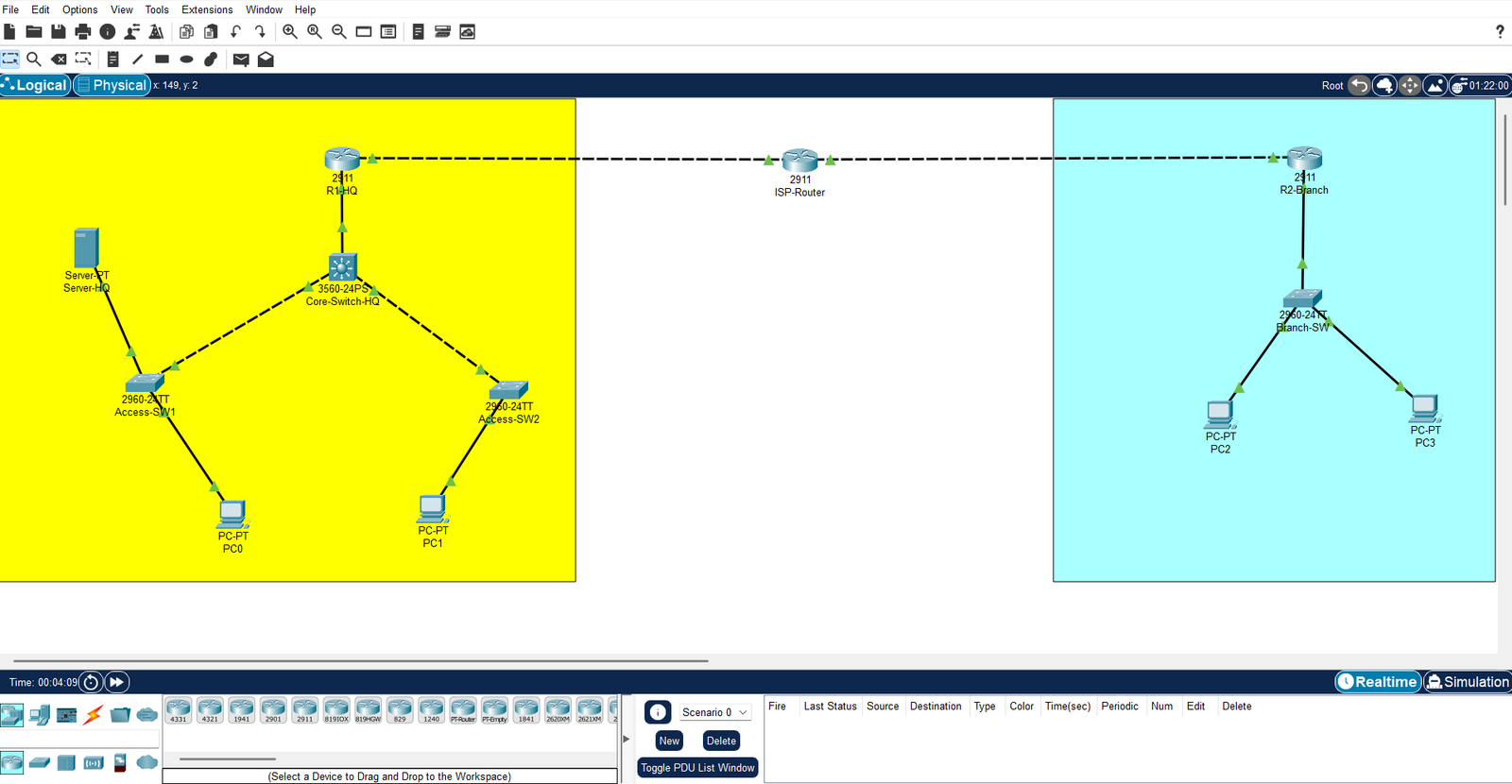 Building and Configuring a Multi-Site Enterprise Network