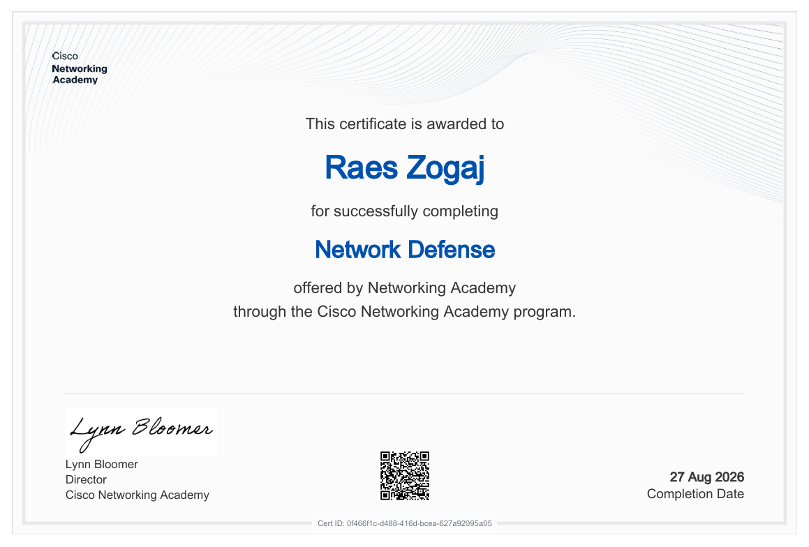 Certification